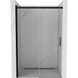 Двері для душової ніші MEXEN Omega скляні універсальні розсувні двосекційні 190x130см прозорі 8мм профіль чорний MEX-825-130-000-70-00 1 з 7