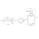 Дозатор для жидкого мыла BEMETA Neo Mini настенный на 200мл округлый стеклянный сатин 104109115 2 из 2