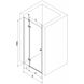 Дверь для душевой ниши MEXEN Roma стеклянная распашная двухсекционная 190x90см прозрачная 6мм профиль золотой MEX-854-090-000-50-00 2 из 7