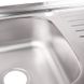 Кухонна мийка із нержавіючої сталі прямокутна накладна LIDZ 505мм x 800мм матова 0.8мм із сифоном LIDZ5080LSAT8 4 з 4