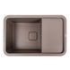 Мийка для кухні гранітна прямокутна PLATINUM 7850 CUBE 775x505x180мм без сифону коричнева PLS-A38112 1 з 7