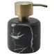Дозатор для жидкого мыла AQUANOVA Nero настольный на 100мл округлый из камня черный NERDIM-09 1 из 2