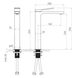 Cмеситель для умывальника с высоким изливом VOLLE SOLO черный латунь 1510.011304 2 из 2