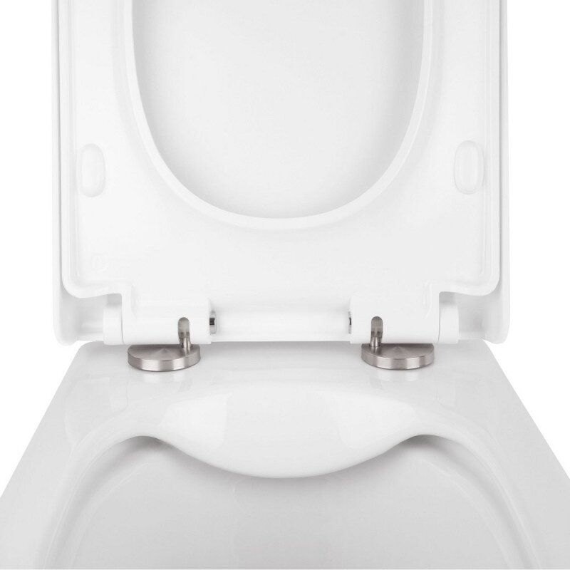 Унитаз подвесной под инсталляцию безободковый белый Q-TAP Tern с сиденьем с микролифтом QT1733052ER
W