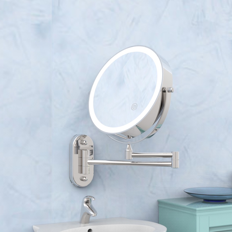 Косметичне дзеркало для ванної IMPRESE хром метал 181422