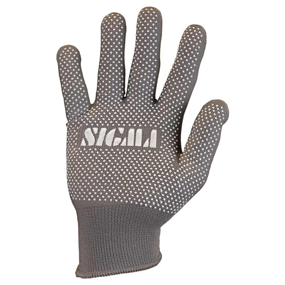 Перчатки трикотажные с точечным ПВХ покрытием р8 Микроточка (серые) SIGMA (9442901)