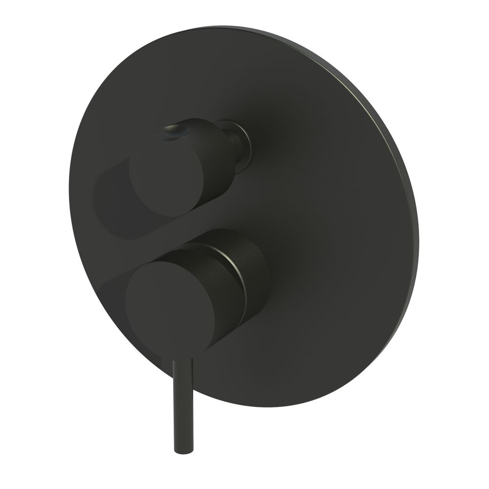 Cмеситель скрытого монтажа с переключателем PAFFONI Light черный латунь 200мм LIG019NO