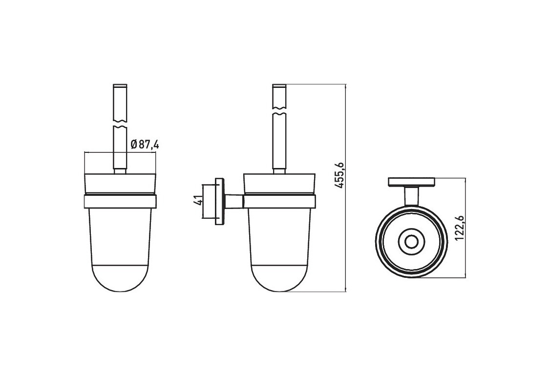 Комплект аксессуаров для ванной EMCO Polo 0798 001 00 округлый хром