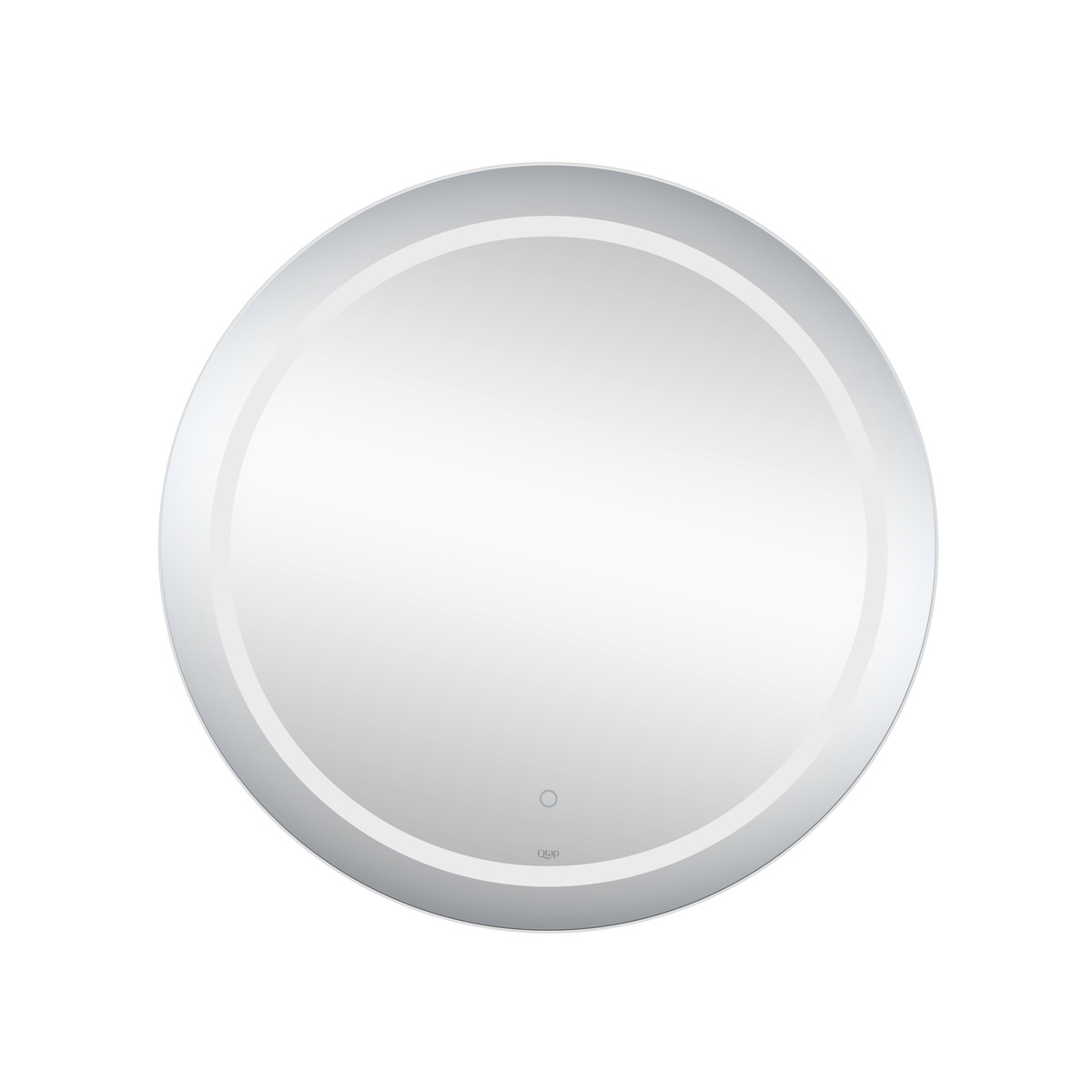 Дзеркало кругле у ванну Q-TAP Jay 78x78см із підсвіткою сенсорне увімкнення QT0778250378W