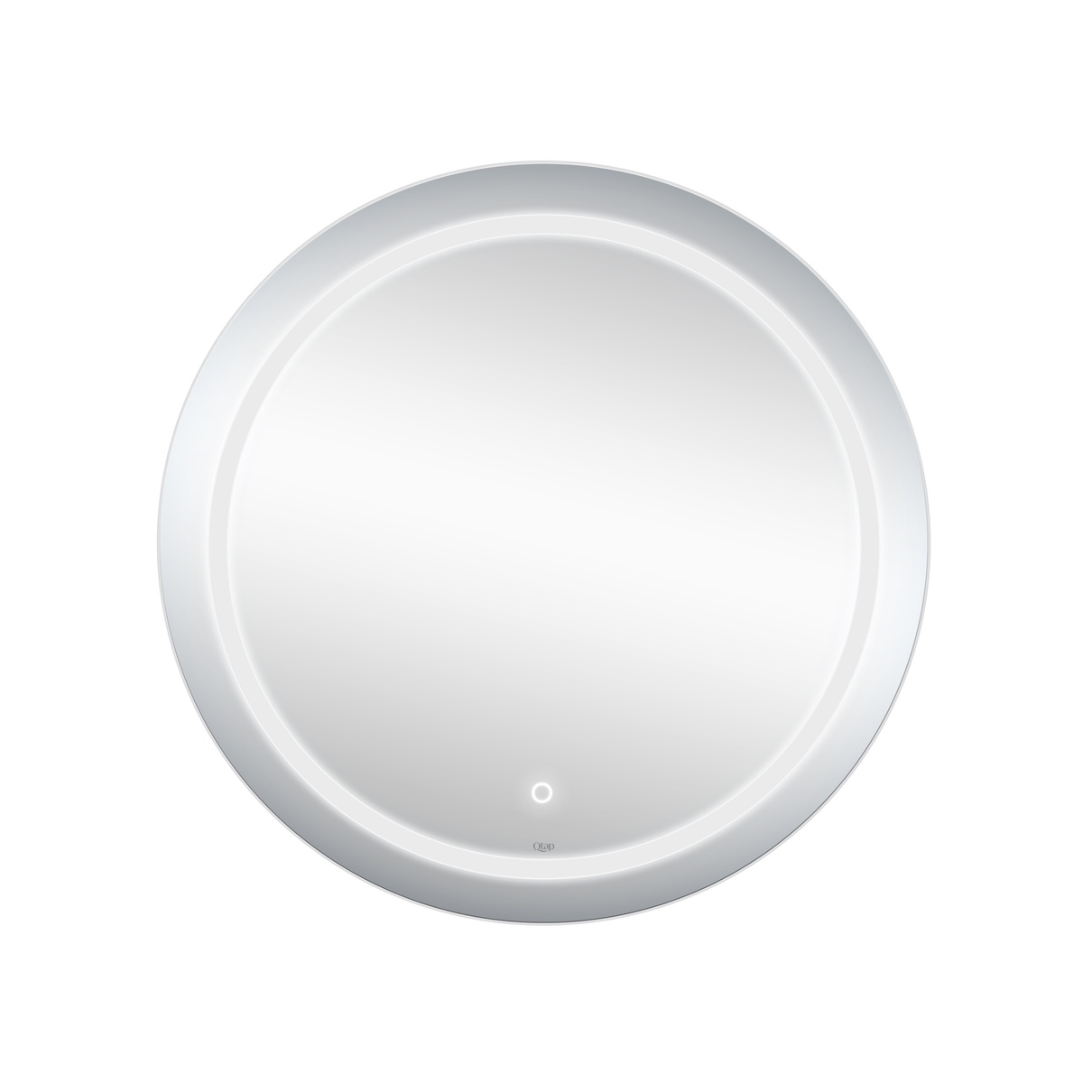 Дзеркало кругле у ванну Q-TAP Jay 78x78см із підсвіткою сенсорне увімкнення QT0778250378W