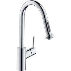 Змішувач для кухні із висувною лійкою HANSGROHE Talis S2 Variarc хром латунь 14877000