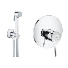 Кран вбудований на біде GROHE BauClassic хром латунь 105мм 2904800S