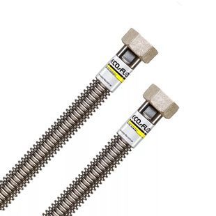 Шланг гнучкий для підключення води ECO-FLEX Тепло вн-вн 3/4"x3/4" 20 см нержавіюче обплетення WH2FF020