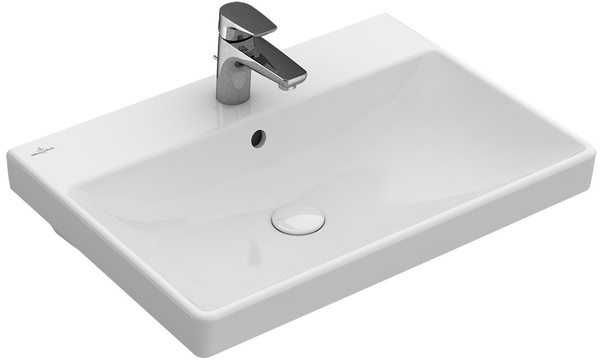 Умывальник подвесной для ванной 600мм x 470мм VILLEROY&BOCH AVENTO белый прямоугольная 41586001