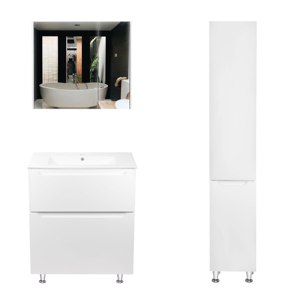 Набор мебели для ванной Q-TAP Scorpio белый QT044SK43629