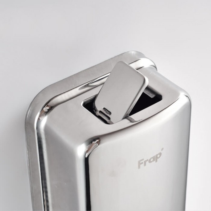 Диспенсер для жидкого мыла FRAP F401 на 500мл металлический хром