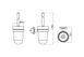 Комплект аксесуарів для ванної EMCO Polo 0798 001 00 округлий хром 6 з 11