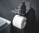 Держатель для туалетной бумаги с полкой EMCO Loft прямоугольный металлический хром 0598 001 03 3 из 3