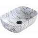 Умивальник накладний MEXEN RITA MARBLE MATT 455x325x135мм прямокутний сірий MEX-21084591 1 з 2