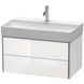 Тумба под умывальник DURAVIT XSquare 78.4x39.7x46см подвесная белая XS416208585 1 из 4