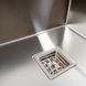 Мийка для кухні із нержавіючої сталі квадратна PLATINUM Handmade 500x500x230мм матова 1мм із сифоном PLS-A40745 5 з 6