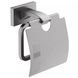 Держатель для туалетной бумаги с крышкой GAPPO прямоугольный металлический серый G0703-9 1 из 4