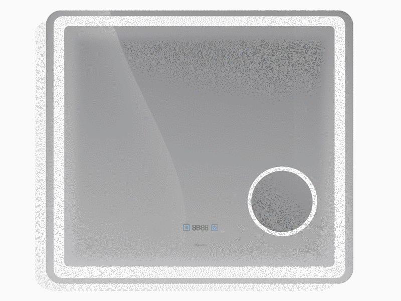 Зеркало в ванную ASIGNATURA Intense 70x80см c подсветкой сенсорное включение антизапотевание прямоугольное 65421800