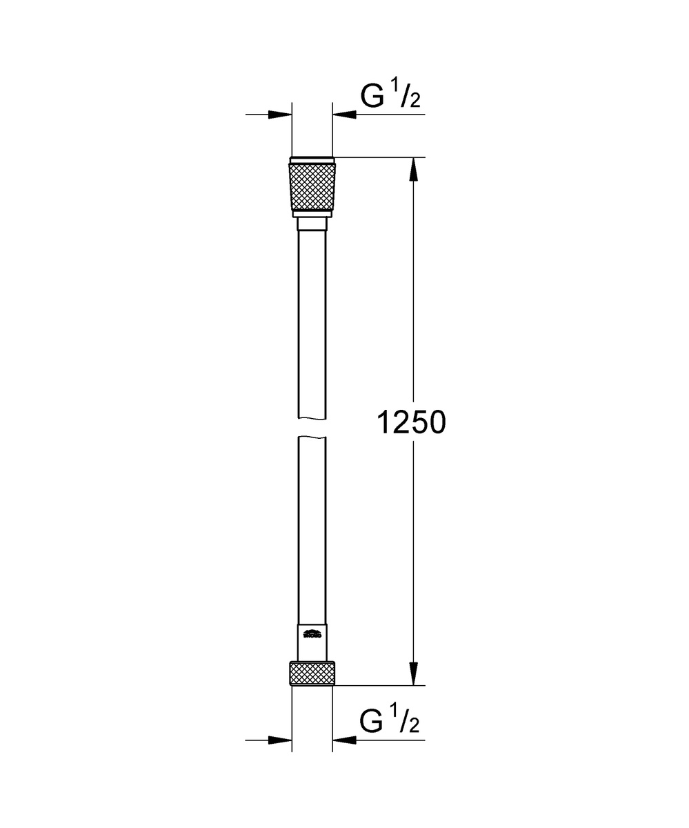 Шланг для душа GROHE Silverflex 1250мм силиконовый хром 28362001