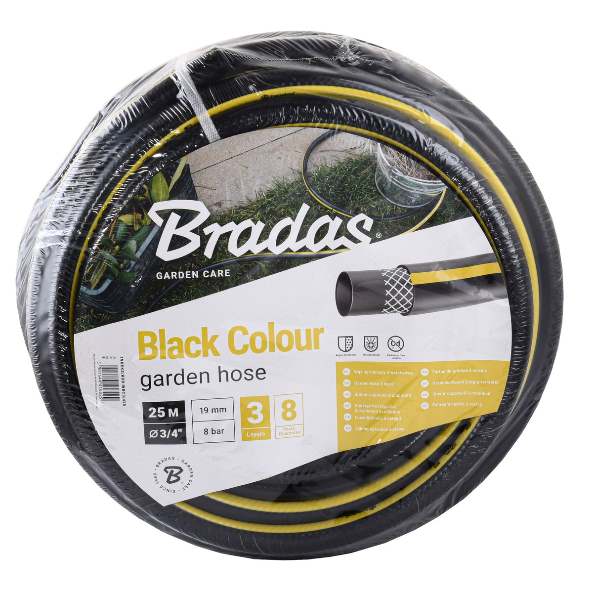 Шланг для поливу BRADAS чорний WBC3/425 BLACK COLOUR 3/4″ 25м