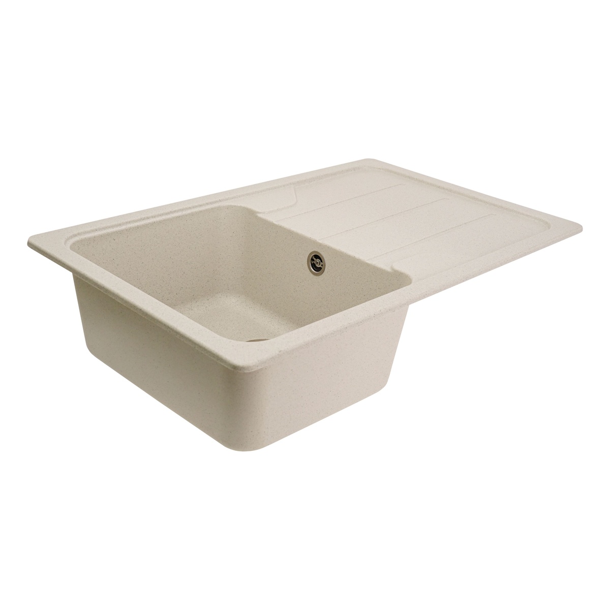 Мийка для кухні гранітна прямокутна PLATINUM 7850 VERONA 780x500x180мм без сифону біла PLS-A25149