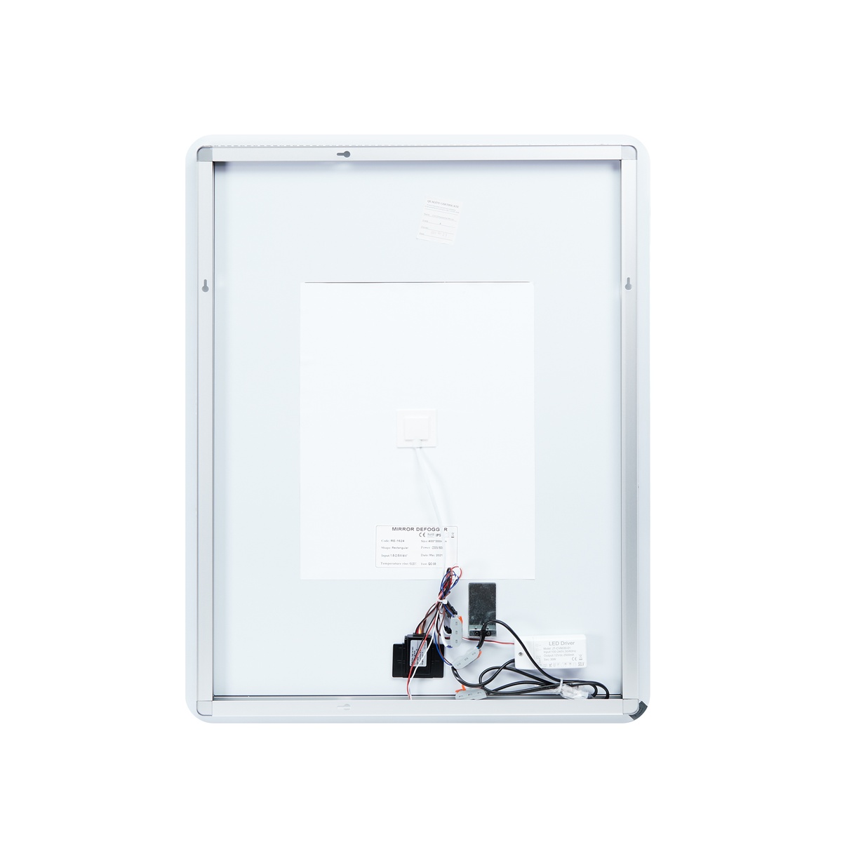 Зеркало прямоугольное для ванной Q-TAP Scorpio 80x60см c подсветкой сенсорное включение антизапотевание QT14781003W