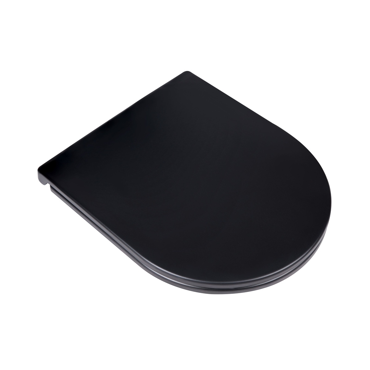 Унітаз підвісний безобідковий чорний Q-TAP Virgo із сидінням з мікроліфтом QT1833051ERMB