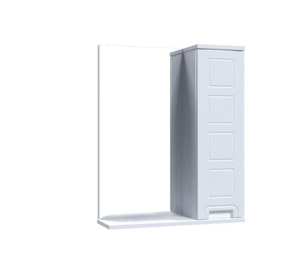 Шкафчик подвесной с зеркалом в ванную AQUARIUS SIMFONIYA 55x70x17см с полочкой белый AQ-U1110315705