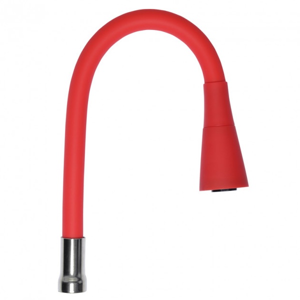 Вилив для змішувача WEZER гнучкий рефлекторний для кухні 50см червоний WKC-059-RED