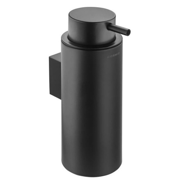 Дозатор для жидкого мыла COSMIC Logic настенный на 200мл округлый металлический черный 2513605