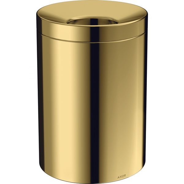 Відро для сміття на 5л кругле HANSGROHE AXOR Universal з кришкою 267x180x180мм металеве золото 42872990
