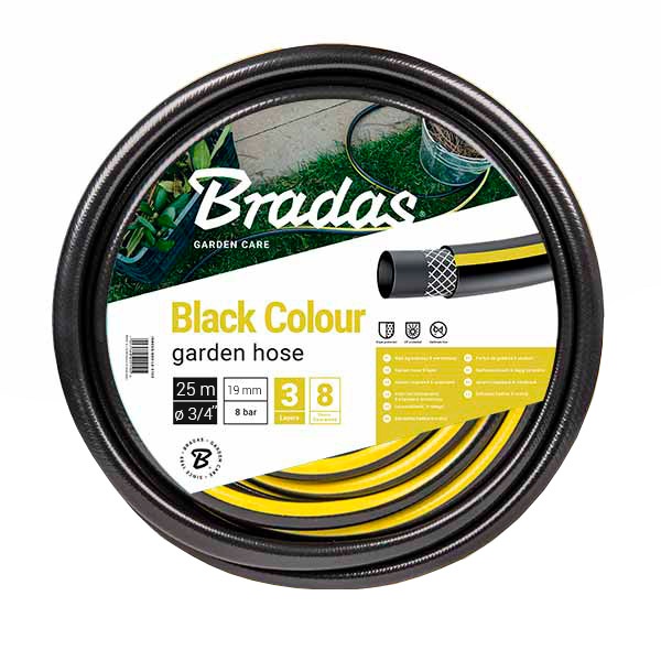 Шланг для полива BRADAS черный WBC3/425 BLACK COLOUR 3/4″ 25м