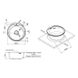 Мийка на кухню із нержавійки кругла LIDZ 510мм x 510мм мікротекстура 0.8мм із сифоном LIDZ510DDEC 2 з 2