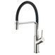 Cмеситель для кухни однорычажный с гибким изливом GLOBUS LUX DENVER Flex GDF-32-08-01 черный латунь 000022947 1 из 8