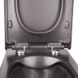 Унитаз подвесной для инсталляции безободковый черный Q-TAP Tern с сиденьем с микролифтом QT1733052ER
MB 6 из 9