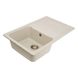 Мийка для кухні гранітна прямокутна PLATINUM 7850 VERONA 780x500x180мм без сифону біла PLS-A25149 3 з 5