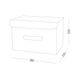 Ящик для хранения с крышкой MVM тканевый серый 250x250x380 TH-07 M GRAY 2 из 7