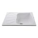 Кухонная мойка керамическая прямоугольная GLOBUS LUX TANA 500мм x 610мм белый без сифона 000022442 4 из 6
