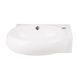 Раковина подвесная для ванной 430мм x 280мм Q-TAP Leo белый овальная QT11115011RW 3 из 8