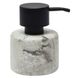 Дозатор для жидкого мыла AQUANOVA Nero настольный на 50мл округлый из камня серый NERDIS-195 1 из 2