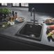 Кухонная мойка керамогранитная прямоугольная GROHE 400мм x 500мм черный с сифоном 31650AP0 4 из 4