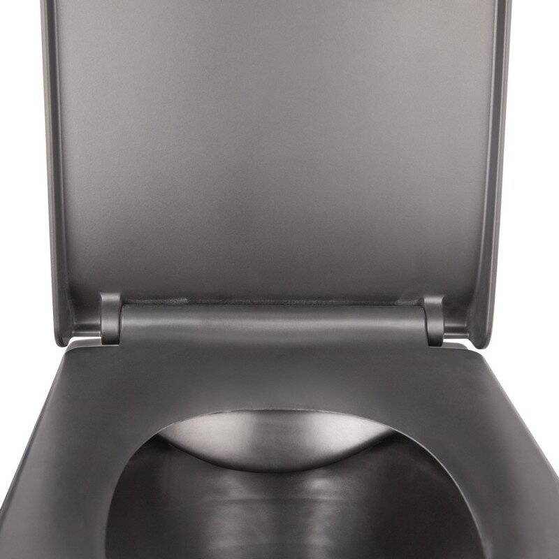 Унитаз подвесной для инсталляции безободковый черный Q-TAP Tern с сиденьем с микролифтом QT1733052ER
MB