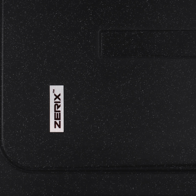 Мойка для кухни гранитная прямоугольная ZERIX ZS-6243S-03 620x435x200мм с сифоном черная ZX4572