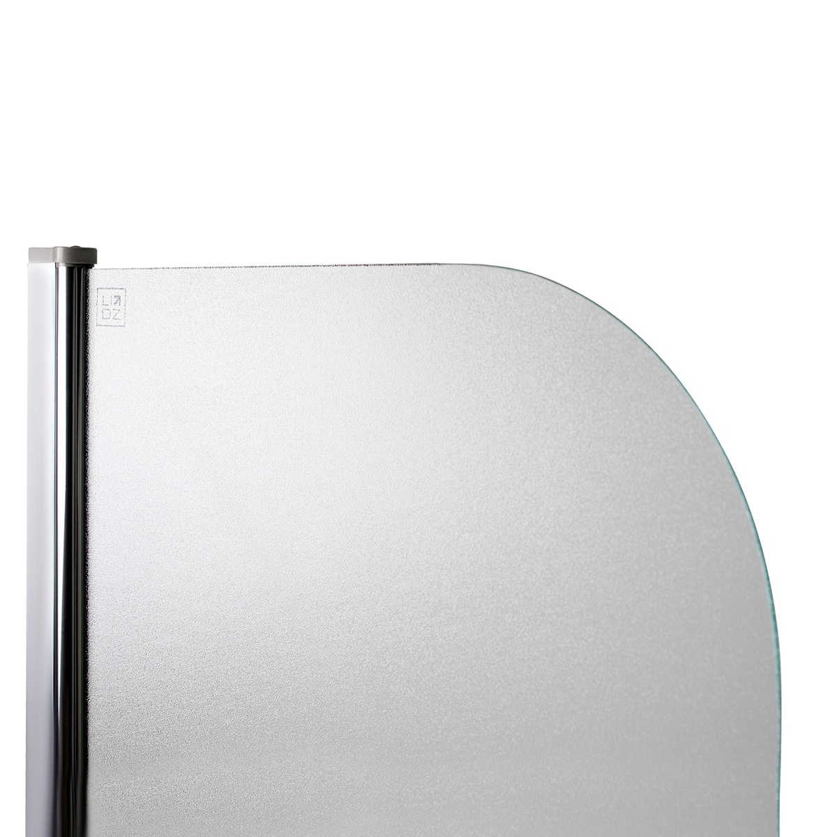 Шторка скляна для ванної розпашна 140x80см LIDZ Brama скло матове 6мм профіль хром LBSS80140LCRMFR