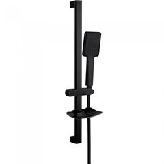 Душевой набор GAPPO G8013 с ручной лейкой, шлангом и стойкой 784мм черный
